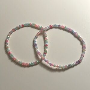 2pc cute seed bead bracelets